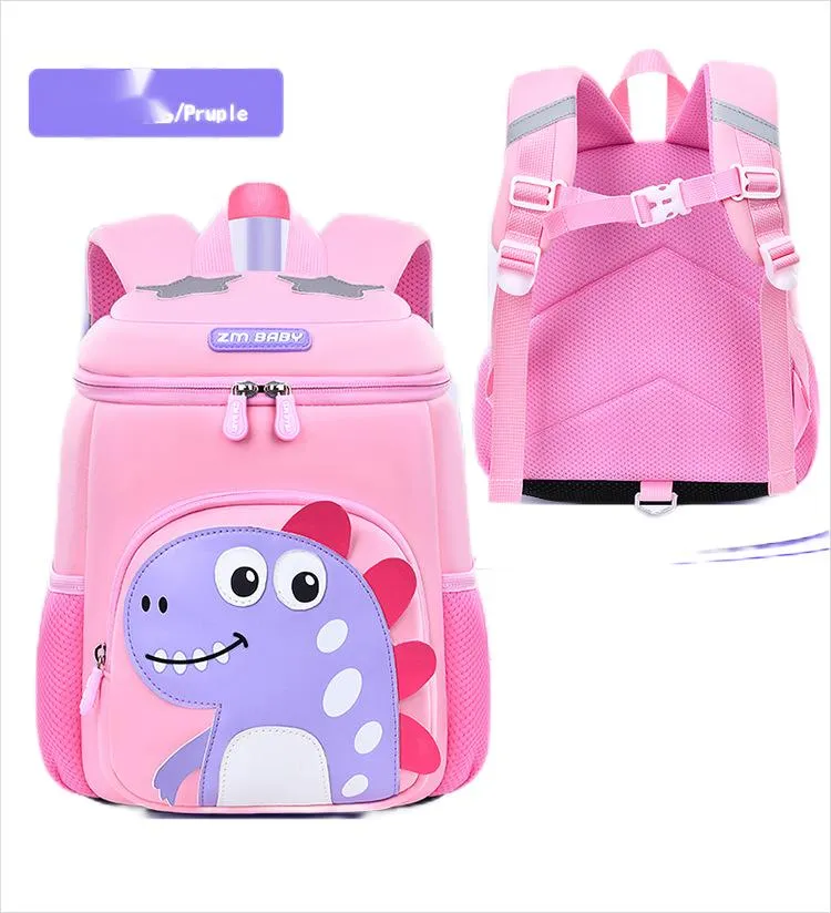 New Kindergarten School Backpack Cute Dinosaur Cartoon Backpack for Boys and Girls Mini Bag Backpack