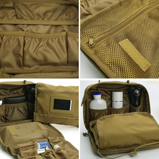 Outdoor Camping Waterproof Toiletry Bags Universal Kit Bag with Medical Supplies Molle Combat Tactical Handbag