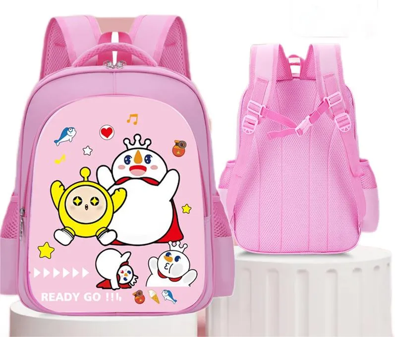 Children&prime;s Backpack Primary School Student Waterproof Load Reducing Backpack