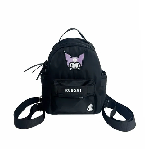 New Children′s Backpack Lightweight Nylon Embroidered Bag Large Capacity Crossbody Handheld Creative Backpack