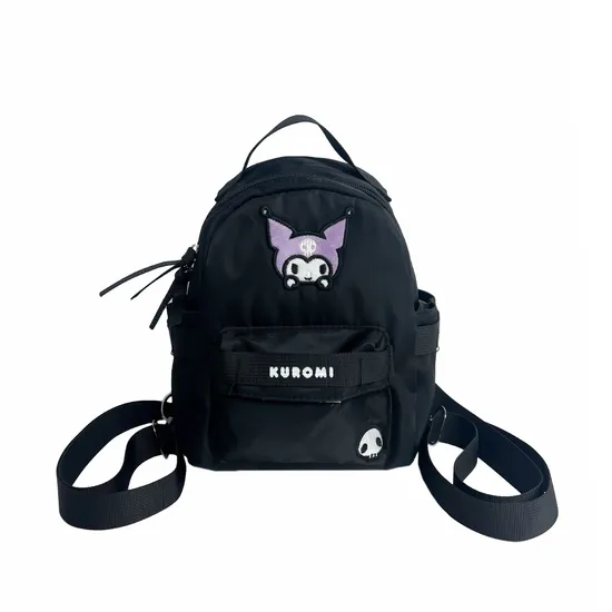 New Children′s Backpack Lightweight Nylon Embroidered Bag Large Capacity Crossbody Handheld Creative Backpack