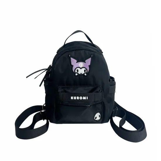 New Children′s Backpack Lightweight Nylon Embroidered Bag Large Capacity Crossbody Handheld Creative Backpack
