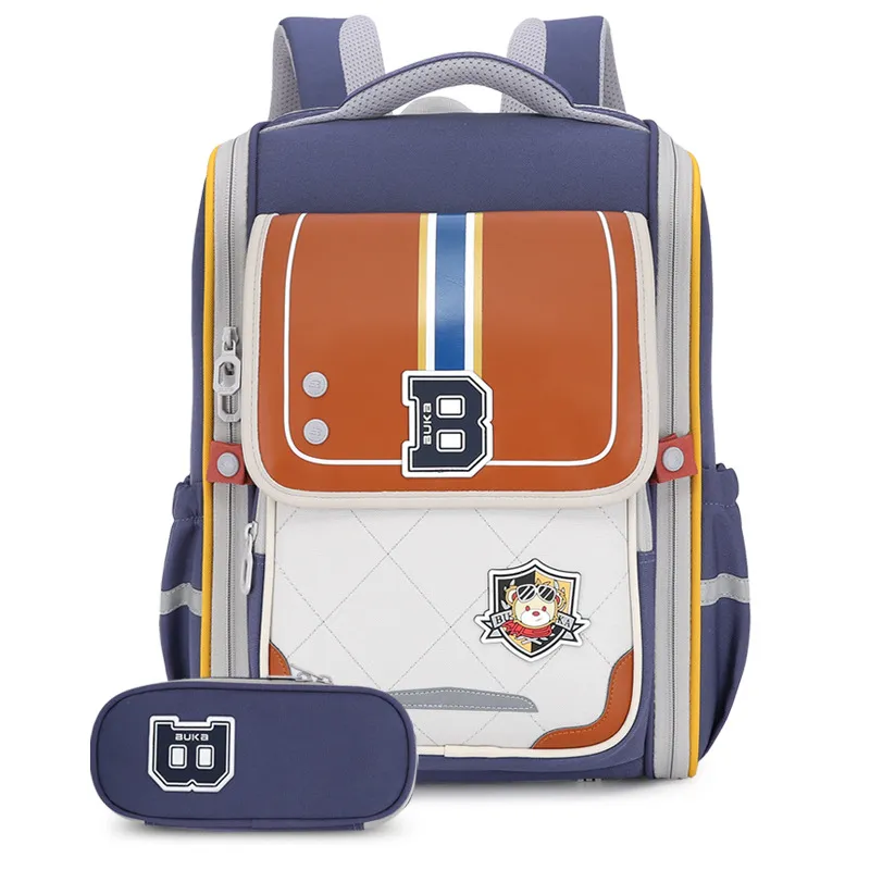High Quality Large Capacity Stress Relieving Backpacks for Boys and Girls Shoulder Protectors School Students Backpack