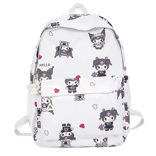 New Cute Backpack Lightweight and Large Capacity Girl Cartoon Nylon Backpack