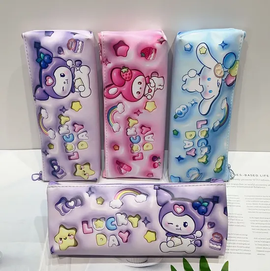 New Cartoon Large Capacity 3D Pen Bag Cute Pencil Bag Stationery Bag