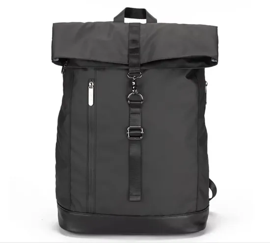 Custom Waterproof Unisex Travel Rolltop Backpack Laptop Roll Top Bag Convertible Casual Backpack