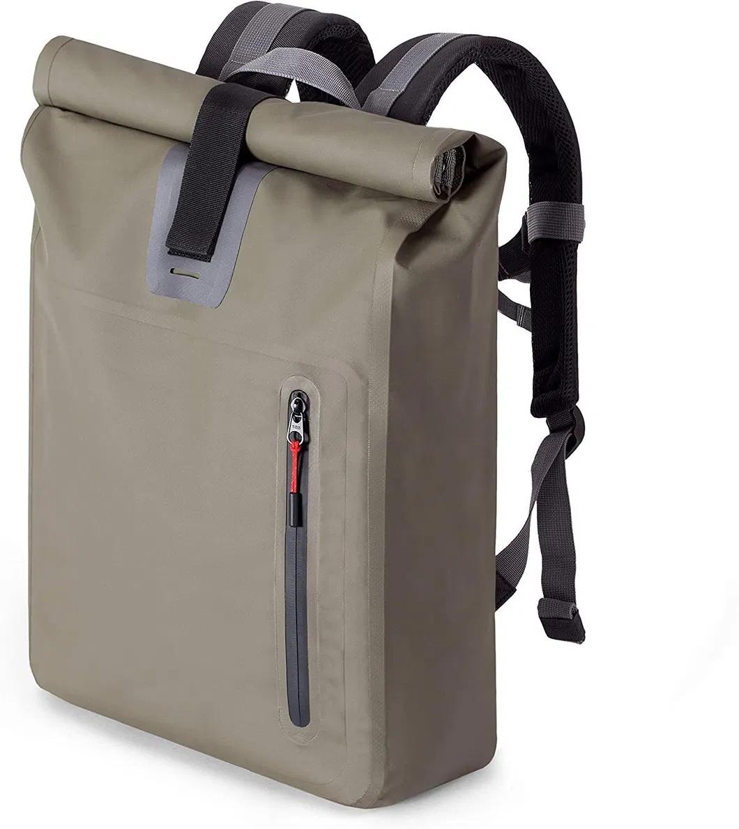 Roll-Top Waterproof Bicycle Backpack Messenger Backpack 15 Inch Laptop