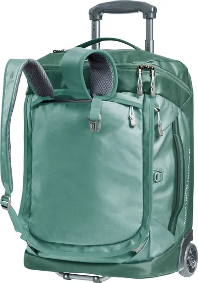 Large Capacity Roller Gear Bag Backpack with Replacement Wheels 1680d Nylon Rolling Backpack Luggage Travel Trolley Backpack