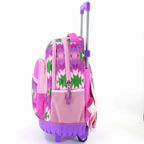 High Quality Fashion Printed Trolley Bag Multicolor Backpack OEM Printed Shopping Trolley Bag for Girls