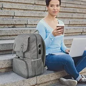 Manufacturer Water Resistant College Lunch Box Bag School Laptops Thermal Insulated Cooler Backpack with USB Charging Port