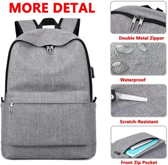 School Backpack Waterproof Schoolbags Durable Book Bag College Bag Student Laptop School Backpack with USB