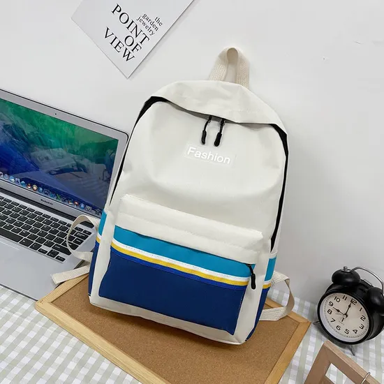 Customized Factory Schoolbag Simple and Versatile Campus Casual Backpack