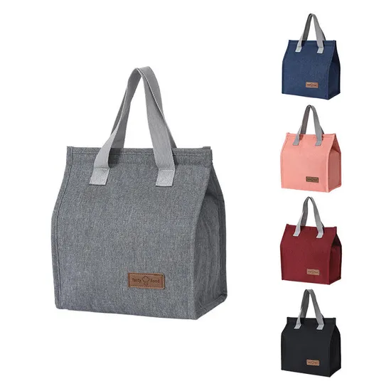 New Thermal Bento Picnic Bag Portable Oxford Cloth Lunch Cooler Bag Thermal Insulation Box for Student Worker