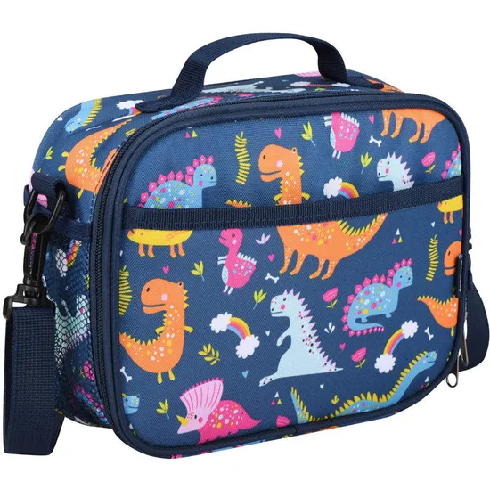 Newest Hot Sale 600 D Oxford Cute Pattern Trending Recycle Cooler Bag with Custom Printed Logo Aluminum Foil Lunch Bag