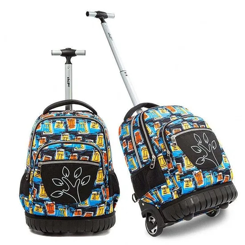 Factory Kids Trolley Bag Children Trolley School Backpack Custom Rolling Backpack