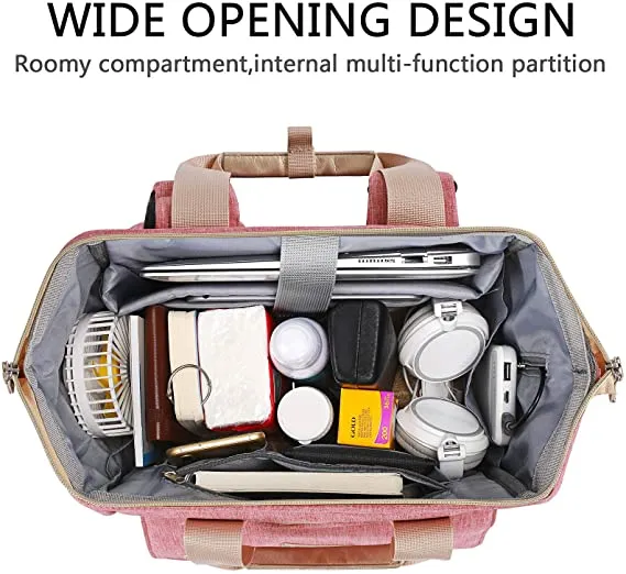 Casual Travel Bookbag Multipurpose Women USB Laptop Work Computer Stylish Purse College Business Backpack
