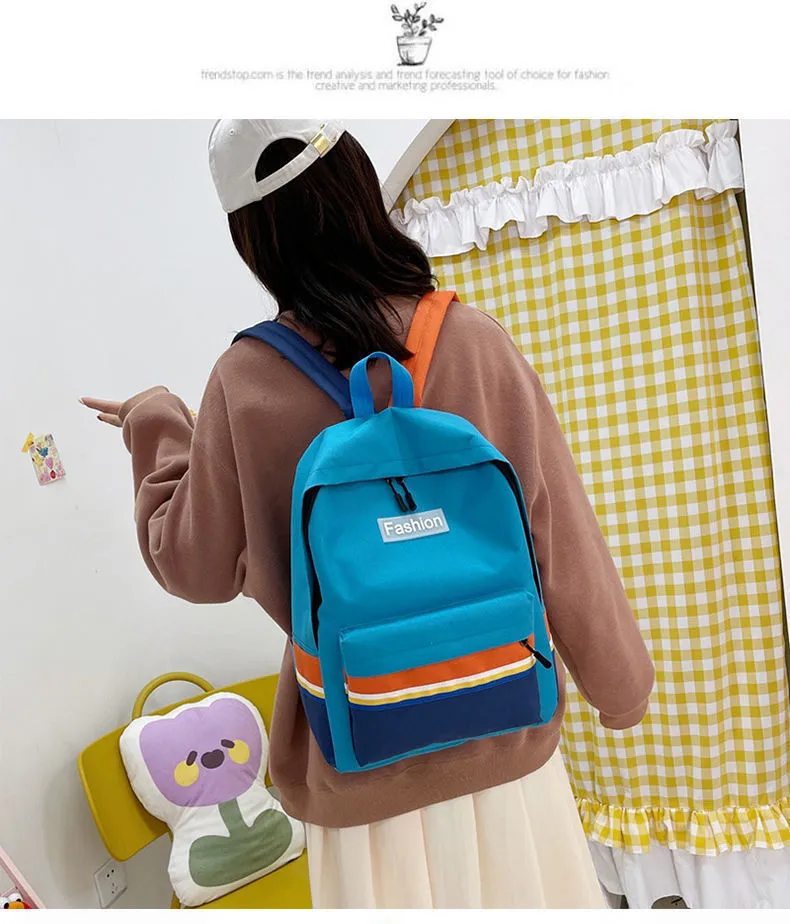 Customized Factory Schoolbag Simple and Versatile Campus Casual Backpack