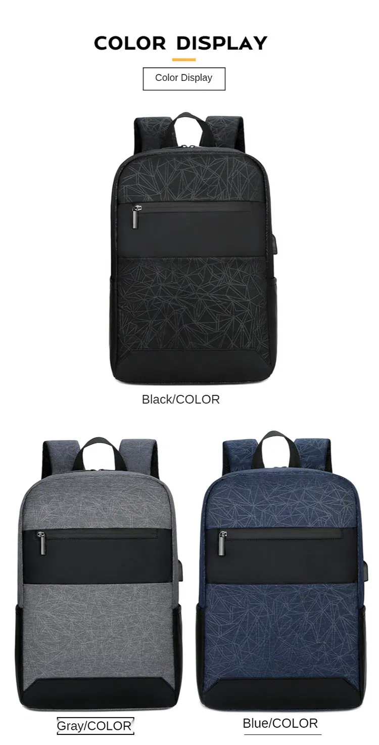 Business Man Travel Backpack USB Charger Back Pack Leisure Travel Computer Backpack