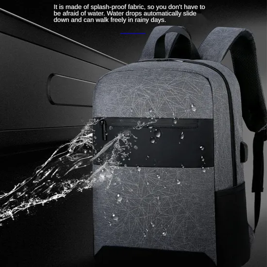 Business Man Travel Backpack USB Charger Back Pack Leisure Travel Computer Backpack