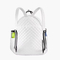Customized PU Waterproof Pickleball Bag for Outdoor Sports Training, Large Capacity White Portable Tennis Bag
