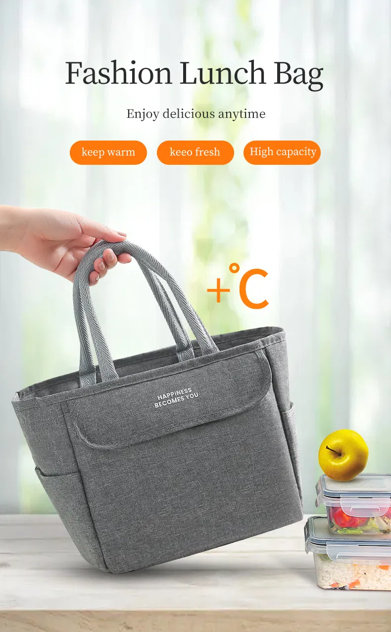 Custom Logo Thermal Food Picnic Cooler Bag Kids Hot Sale Good Fabric Stock Fashion Thermal Lunch Bag for Women Insulated