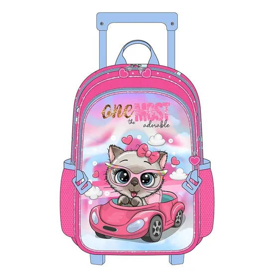 Wholesale Children Trolley Backpack School Bag Girl School Trolley Backpack Set