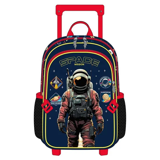 3 in 1 Children Custom Student Backpack Set Wheel Trolley School Bag with Lunch Bag