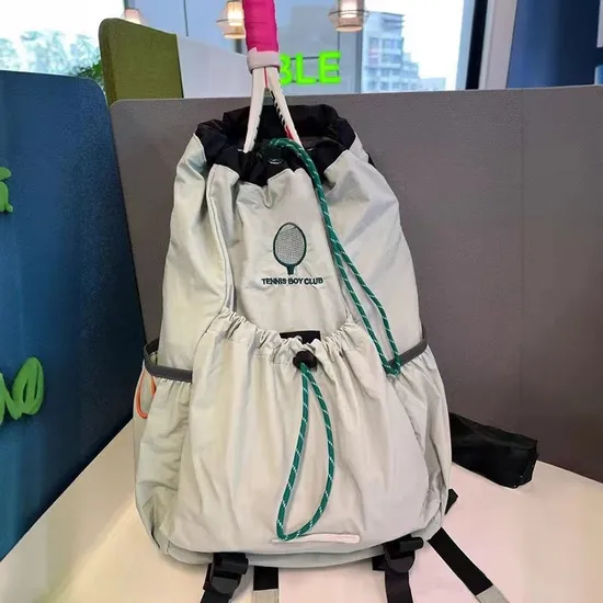 Outdoor Tennis Travel Canvas College Student Computer Backpack Mens Badminton Mountaineering Bag
