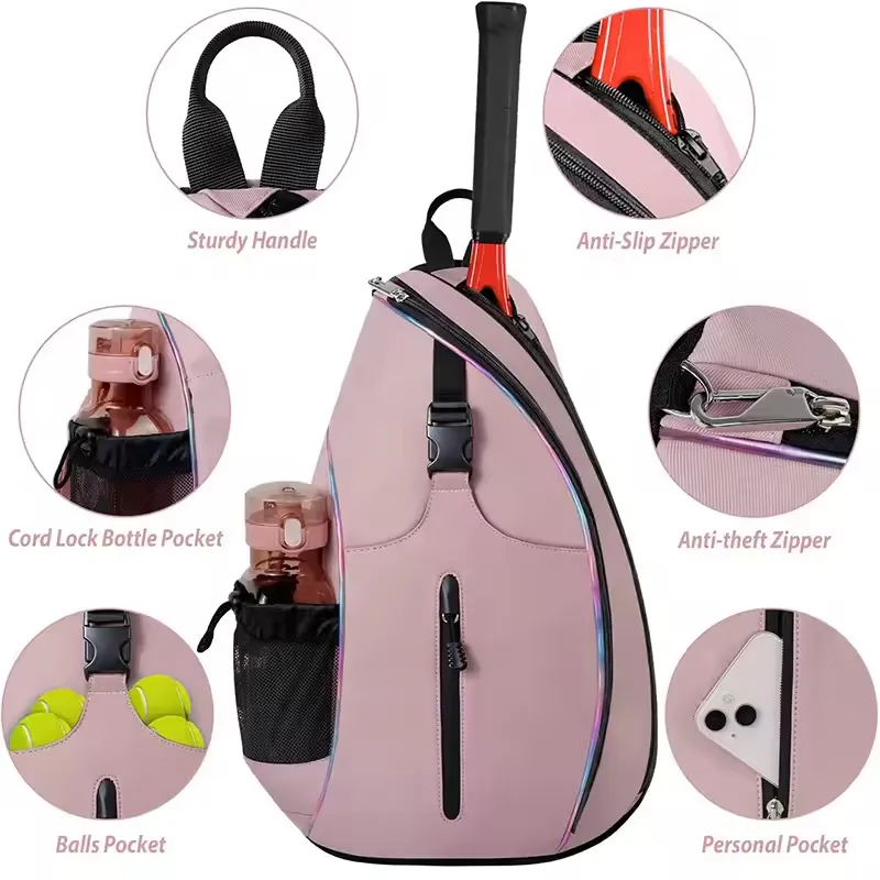 Custom Sport Tennis Pickleball Racket Racquet Paddle Backpack Bag with Shoes Compartment