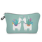 Customized Cartoon Cute Alpaca School Pencil Pouch Cosmetic Make up Travel Bag