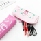 Cute Large Capacity Waterproof PU Leather Pencil Pouch Case Stationery Organizer Storage Bag Cosmetic Zipper for Girls Boys