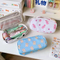 Cute Cartoon Canvas Stationery Storage Bags Student Large Capacity Pencil Case
