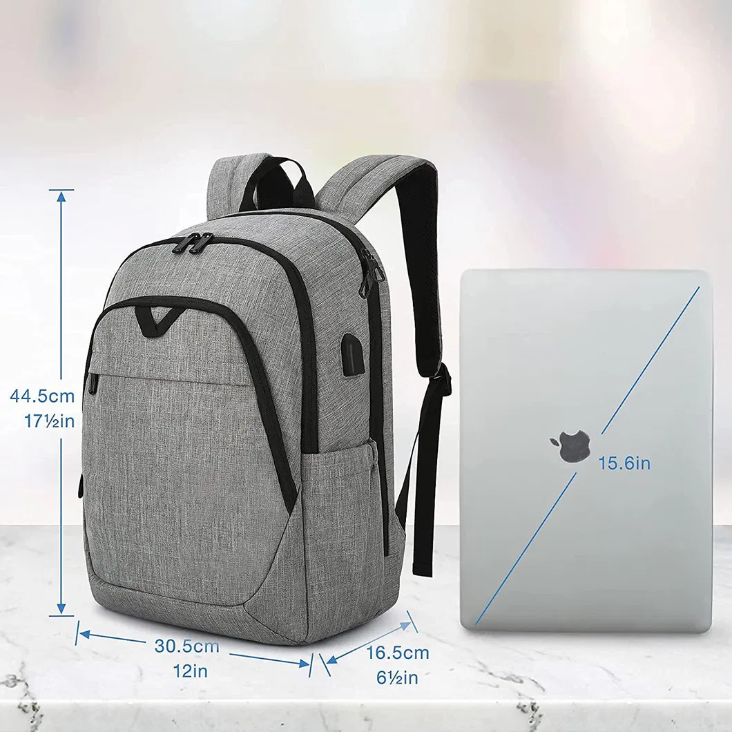 Custom Bookbags Anti Theft Waterproof Schoolbags USB Back Pack Business Travel Durable 15.6 Laptop Bag Backpack