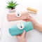 Wholesale Cartoon Cute Beard Print Pen Bag Zipper Large Leather Pencil Case