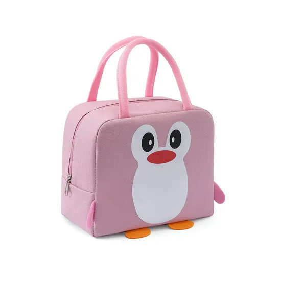 Fashionable Cute Cartoon School Kids Insulated Fitness Lunch Picnic Bag Custom Outdoor Reusable Breastmilk Lunch Cooler Bag Food