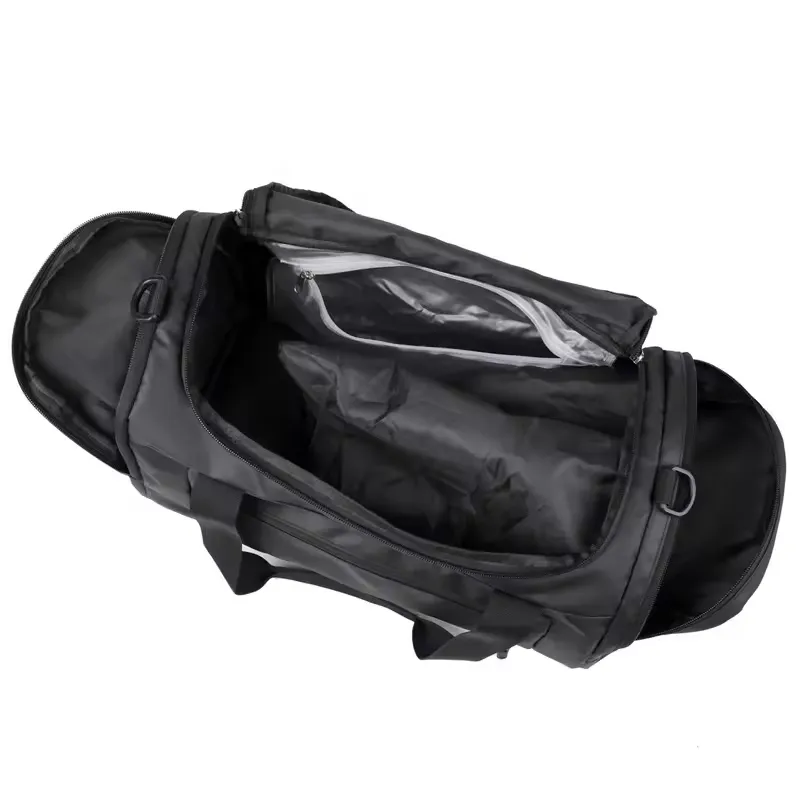 Custom Logo Waterproof Outdoor Sports Fitness Gym Duffle Bag Organizer Set Designer Luxury Luggage Travel Duffel Bag for Men and Women with Shoe Compartment