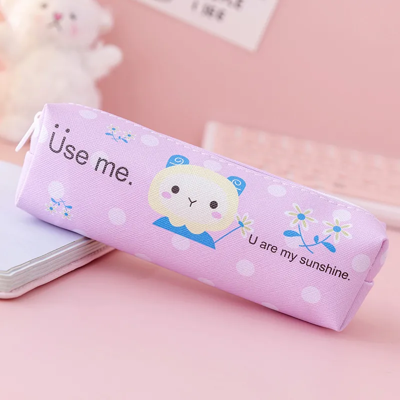 High Quality Polyester Fabric Cute Pencil Case Stationery Case for Kids