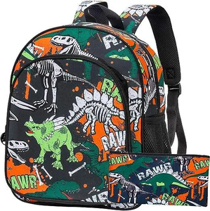 Custom Logo Children School Bags Dinosaur Pattern Toddler Kids Backpack Colorful Children Schoolbag for Boys