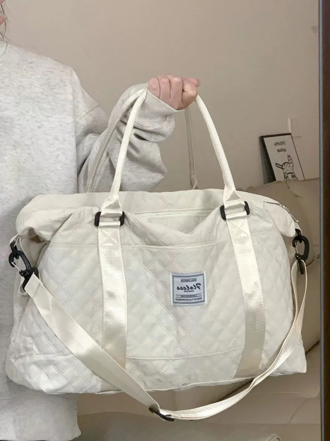 2024 Popular Travel Yoga Bag Embroidered Dry Wet Separation Bag