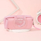 Kids Stationery Bag Cute Kawaii Cat Canvas PU Leather Pencil Case for Girls