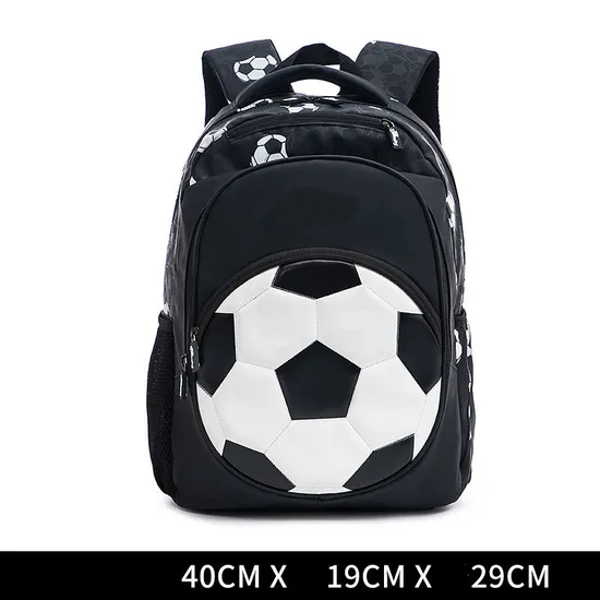 Boys Football Printed Backpack Student Soccer Schoolbag Large Capacity Fashion Polyester Backpack for Boys