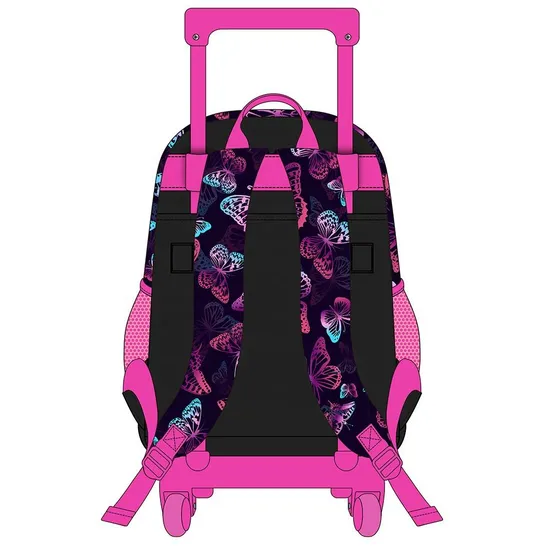 High Capacity Pattern Student Trolley Bags Waterproof 3 in 1 Set Kids Fashion Daily School Trolley Backpack