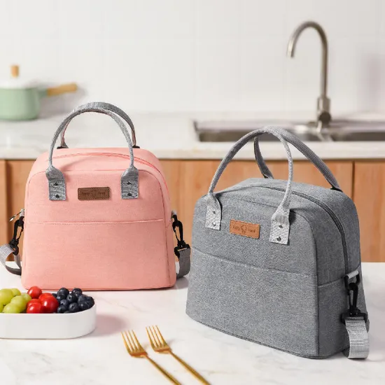 New Oxford Cloth Lunch Bag Box Thickened Outside Portable Thermal Ice Bento Meal Bag Takeaway Tote Cooler Bag for School Office