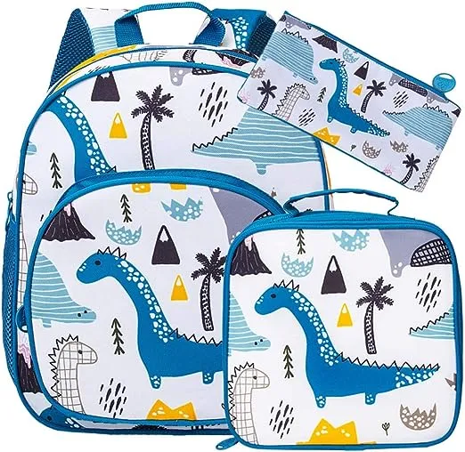 Fashion Primary School Student Backpacks Dinosaur Pattern Boys Schoolbag Lightweight Schoolbag