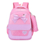 Fashion 3PCS Cute Pink Printing Polyester Backpack School Child Bag Set for Girl