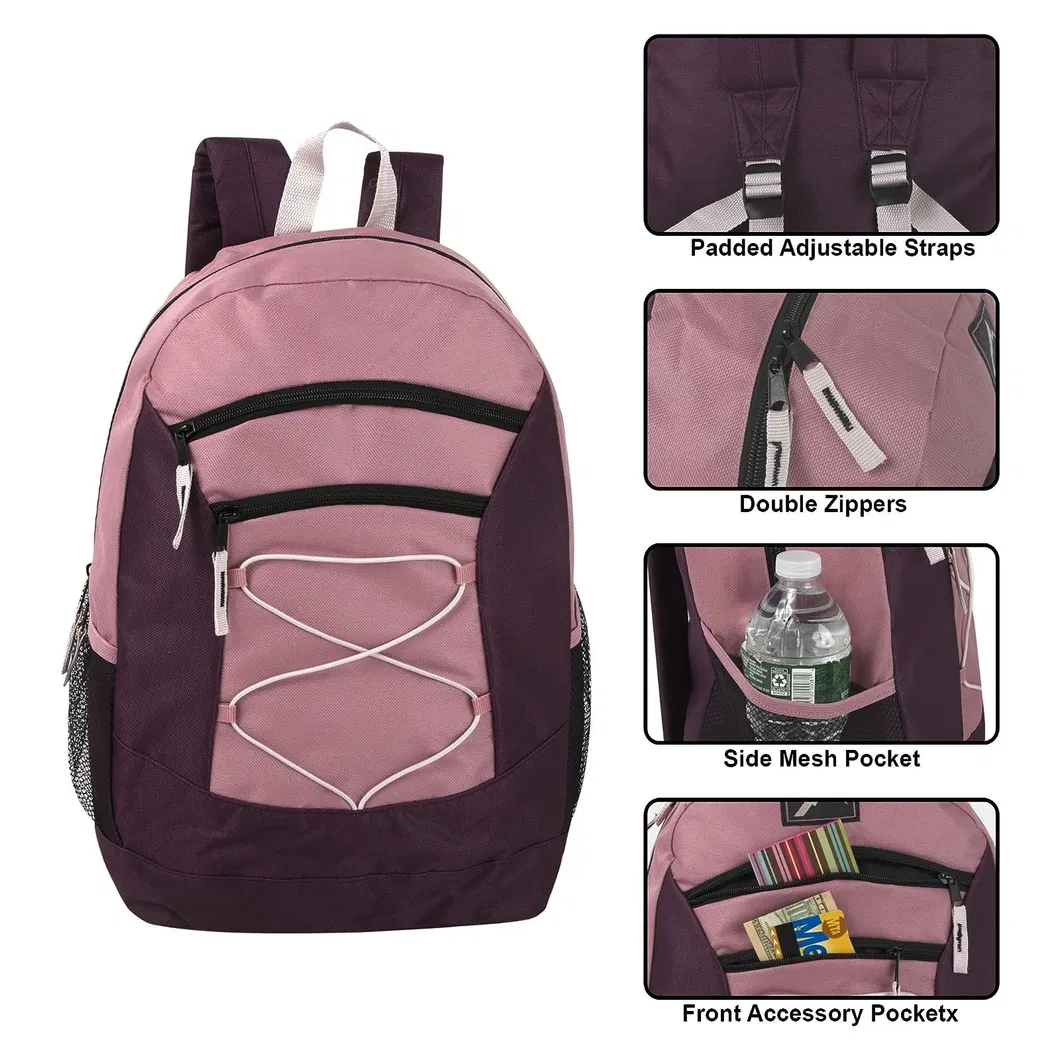 Black Polyester Waterproof Big Capacity Tactical Backpack Bags for Men Travel Outdoor