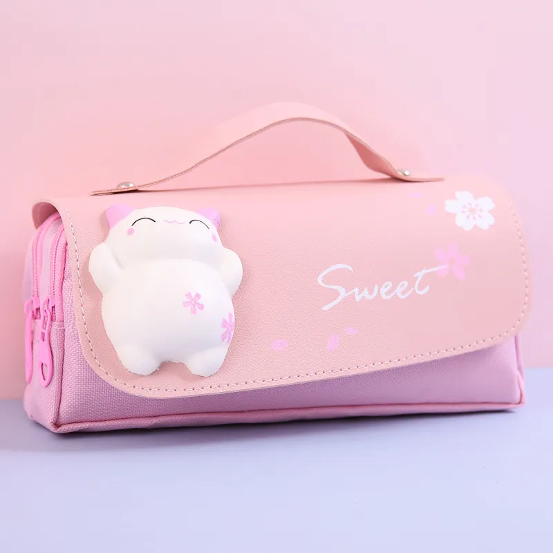 Large-Capacity Student Cute Decompression Stationery Bag Cartoon Creative Multi-Functional Stationery Box Pencil Bag
