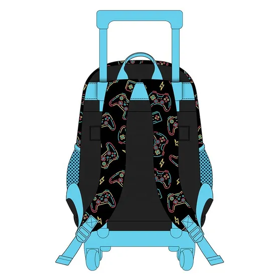 Student Two Wheel Rolling Schoolbag Mochilas Escolares Con Rueda Trolley School Backpack Bag for Kids