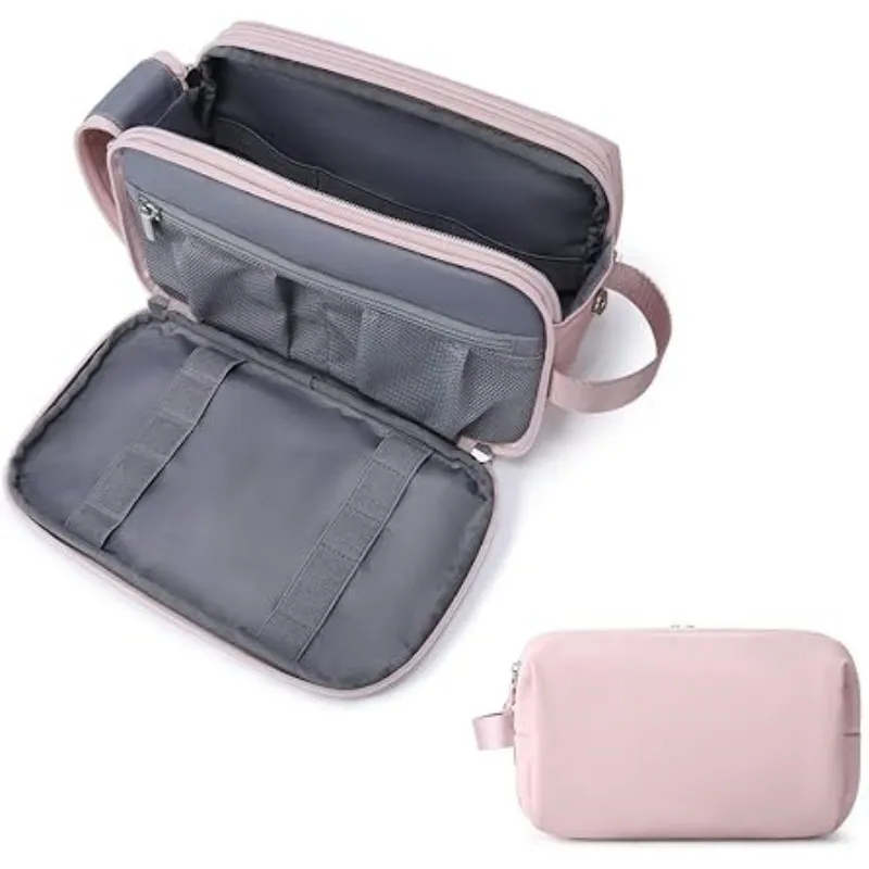 Customized Logo Large Capacity Business Travel Toiletries Makeup Bags