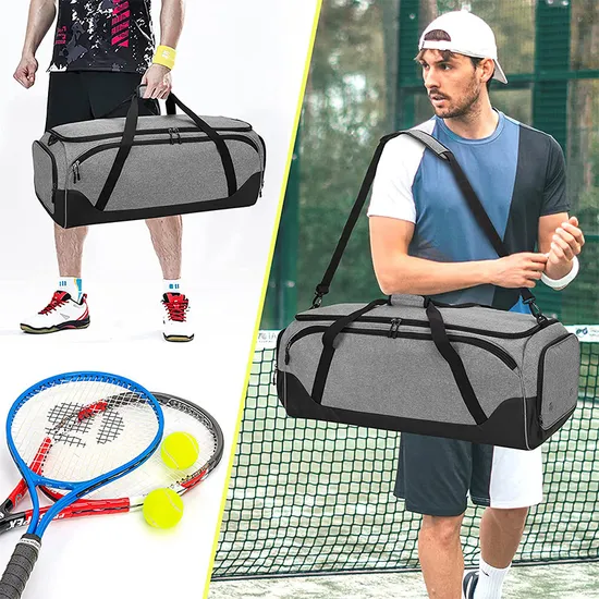 Customized Tennis Bag Suitable Large Capacity Racket Luggage Duffle Bag Shoulder Crossbody Bag